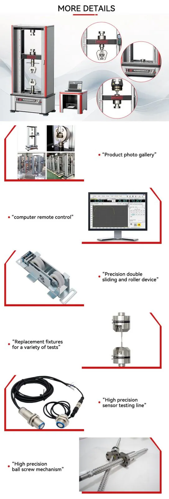 For UTM Computerized Electronic Universal Testing Machine with 1 Year Warranty