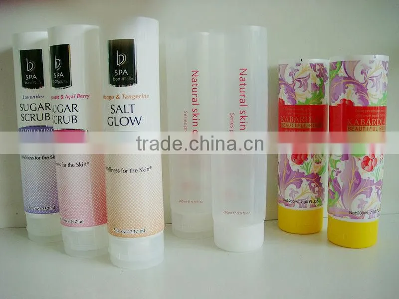 Transparent plastic tube