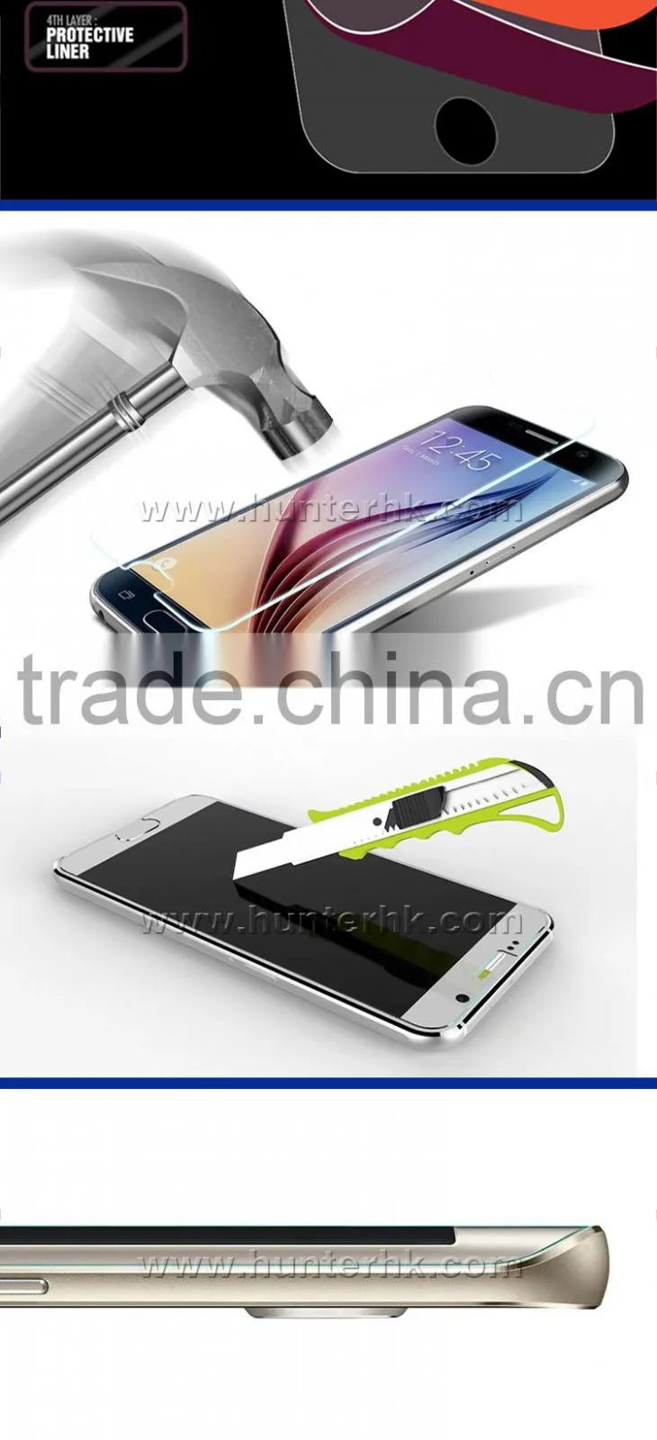 Good Quality Tempered Glass Screen Protector For Samsung S6