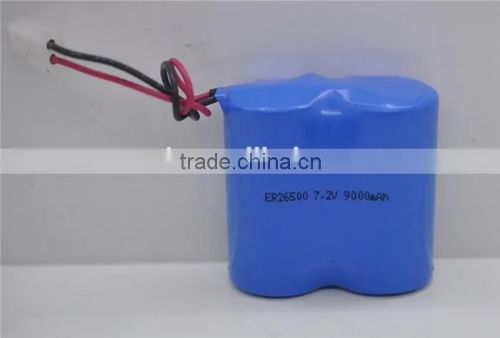 C size battery pack 7.2V 9000mah ER26500