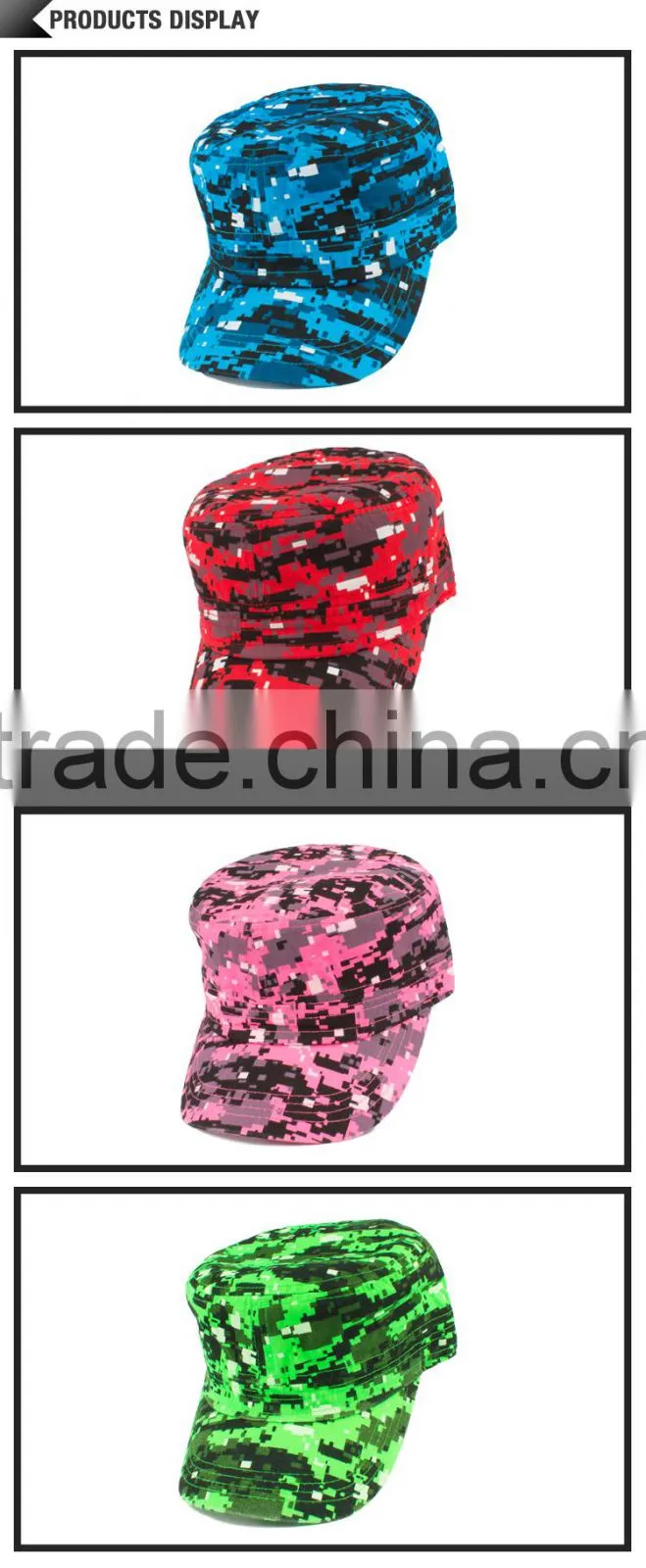 2015 custom good quality qingdao cap legionnaire cap with camo