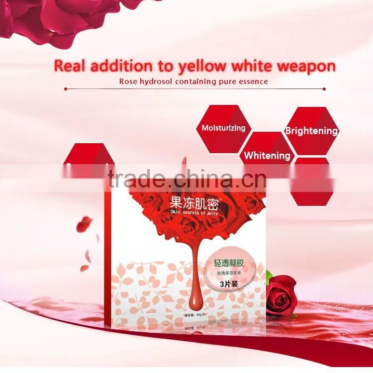 Rose Whitening Moisturizing Rejuvenation Collagen Crystal High Quality Rose Facial Mask