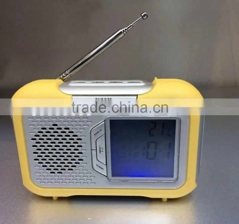 Hot Selling Fancy Temperature PLL Portable Clock Radio