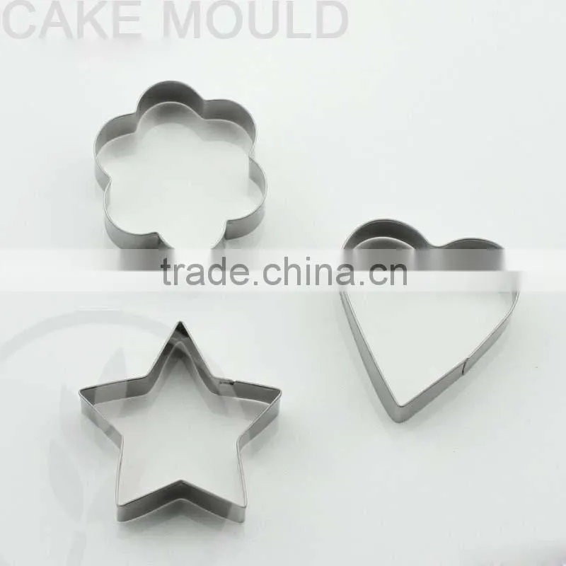 YangJiang factory manufature Food grade Stainless Steel different shape cake cutter mold