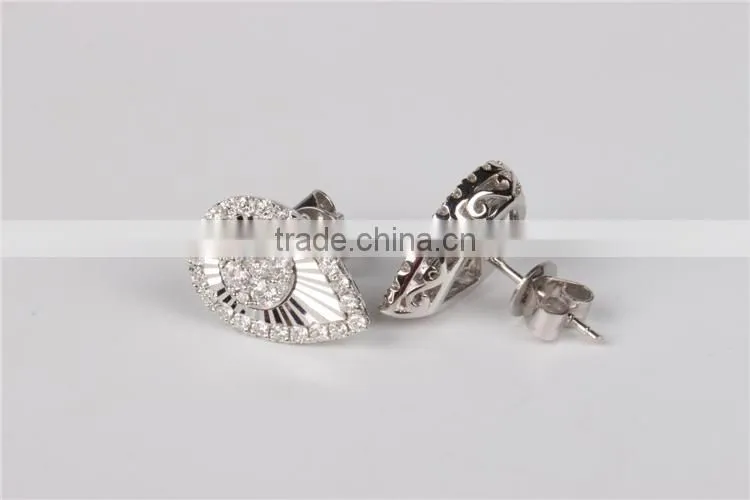 fashion jewelry sets diamond 18 karat gold earrings