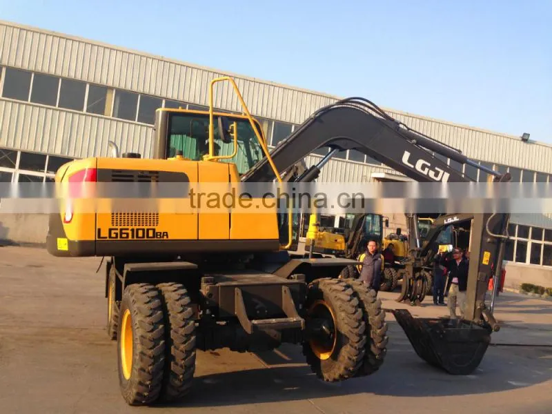 LG685 Excavator, Walking Wheel Excavator, 8T Wheel Excavator