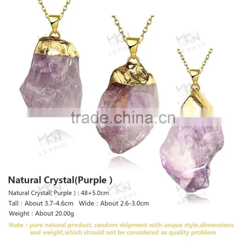 Popular colorful natural crystal necklace