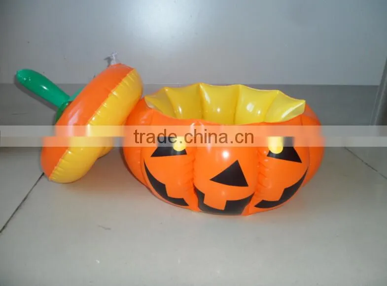 Hot selling pvc Halloween Inflatable pumpkin cooler for party