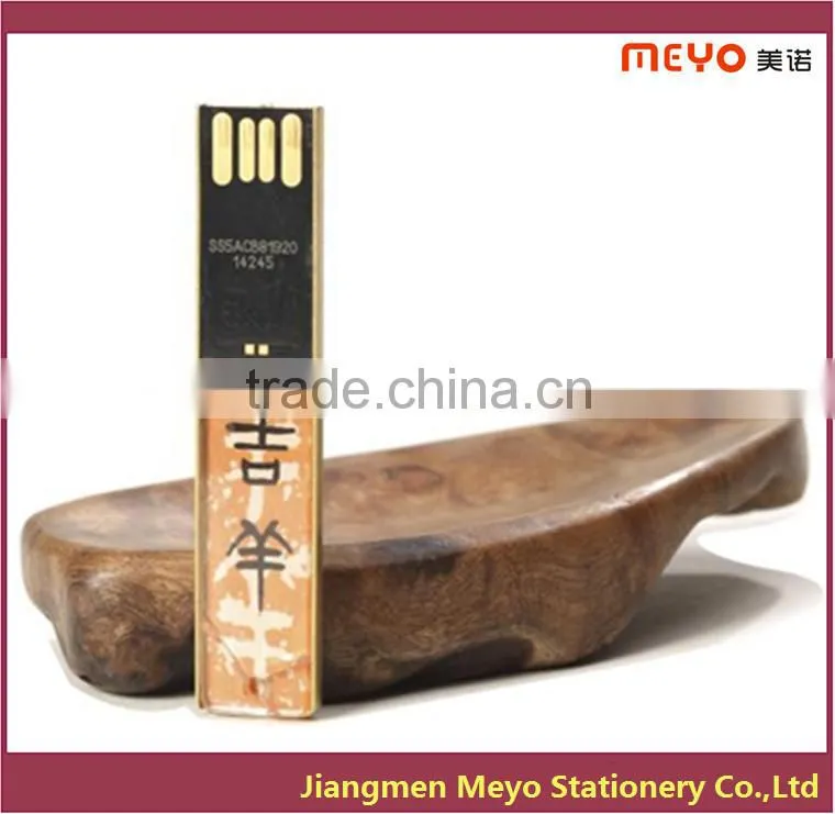 2015 Antique Gift Crystal Brass USB Flash Drive,USB Disk