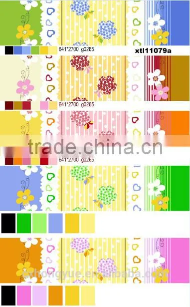 microfiber polyester printing pongee woven fabric for sofa