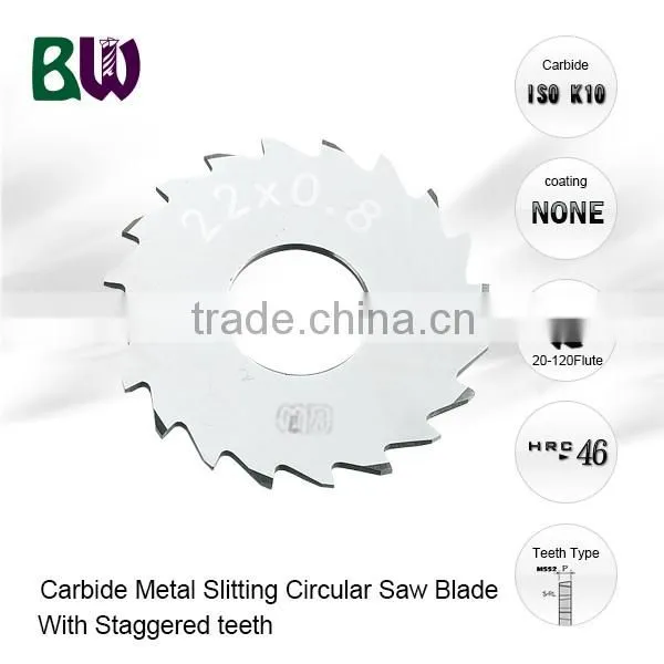 Staggered Teeth TCT Circular Saw Blade For Aluminium Cutting
