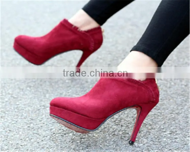 fur boot leather upper rubber bottom boots Professional girls fancy boots