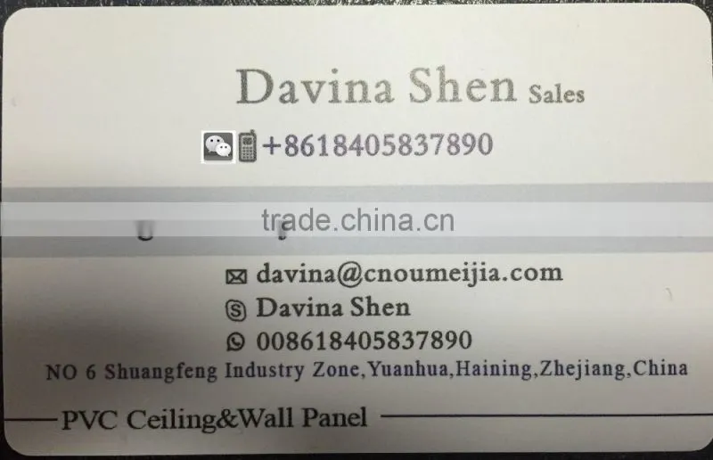 2016 new design pvc panels & pvc ceiling &pvc wall panel in haining china