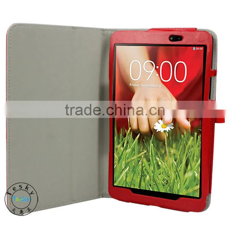 for lg g pad 8.3 case , wholesale price folding leather case cover