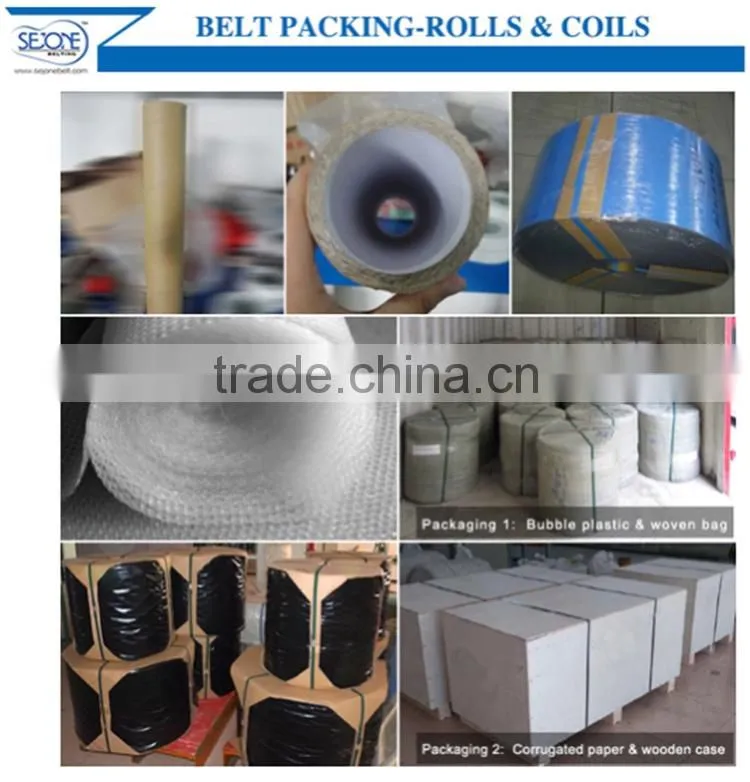 oil resistant rubber transmission belt texturing machine belt