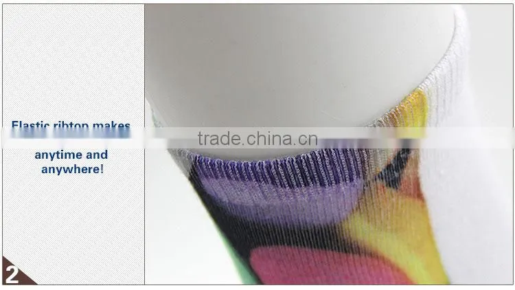 2015 Fashion Knee High Cotton Custom Digital Sublimation Sock in Hot Sale!