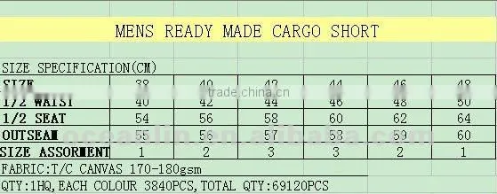 New Mens Ready Made Cargo Shorts With 6 Big Pockets