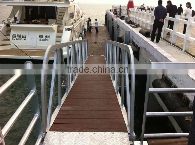 Marine Aluminum Flexible Setting Gangway wahrf Ladder