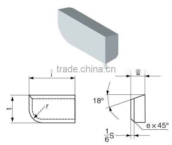 YG6 Tungsten carbide brazing tips