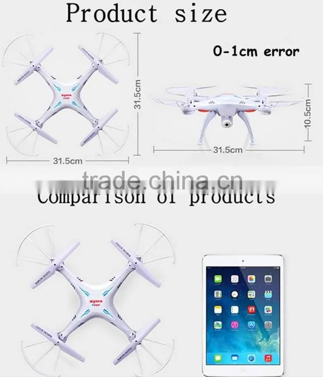 2016New High quality Remote-control real-time transmission axles aircraft with light