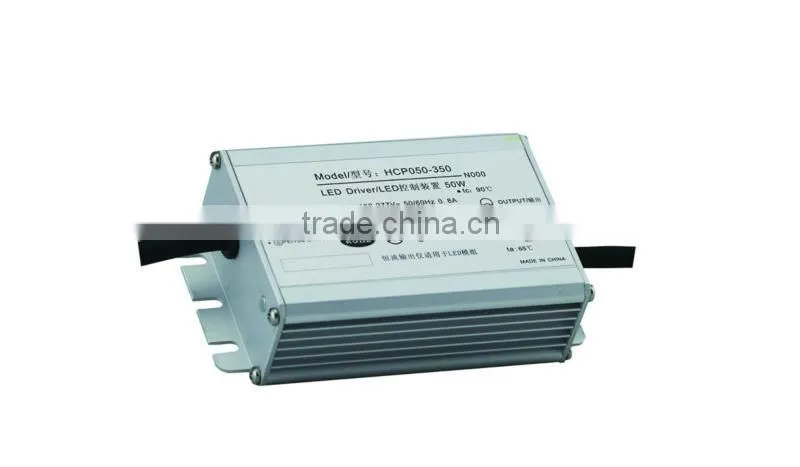 50W 350mA water proof high power factor 5 years warranty led driver IP 67 with Lightning protetion