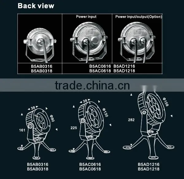 High Quality Underwater 12V Ip68 Led Spot Light 12w