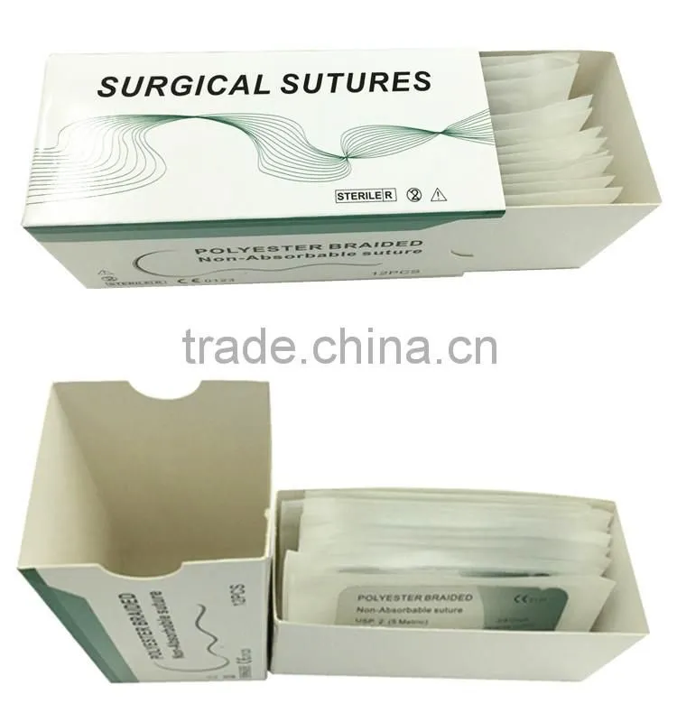 Polyester Braided Non-absorbable Suture with Needle