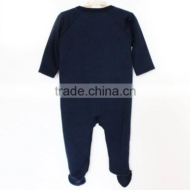 2016 fashion boy baby romper clothes with chest print letter