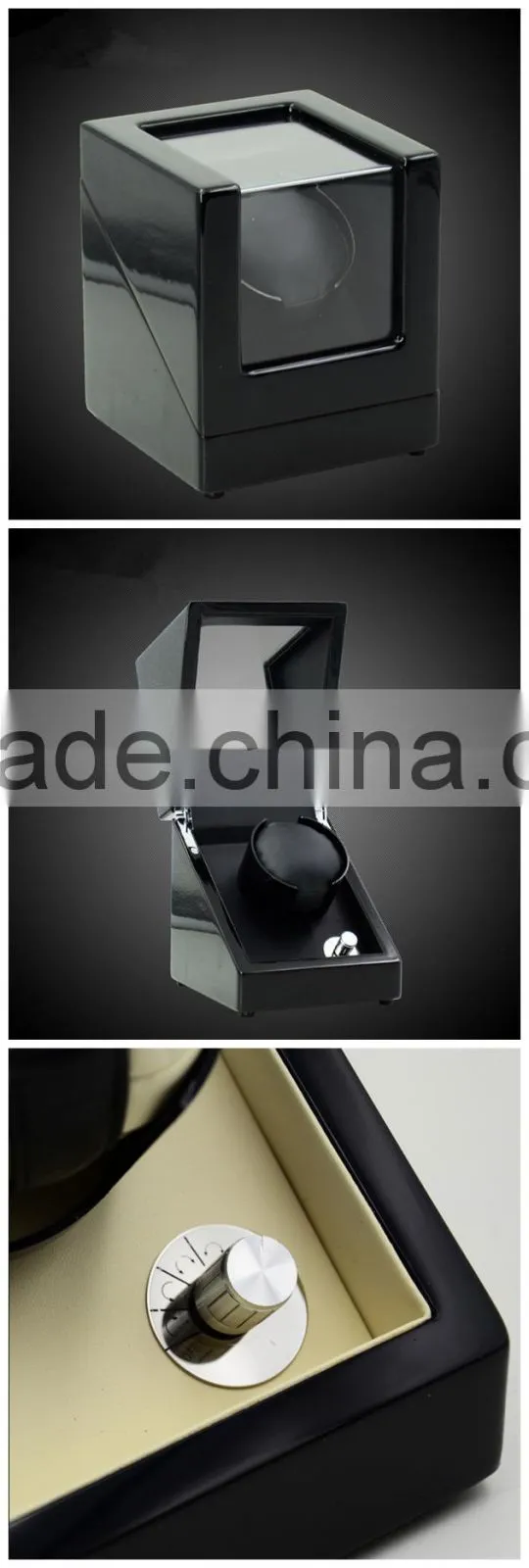 Glossy Wood Automatic Watch Winder Box