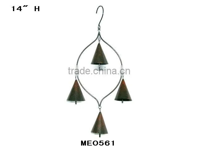 Iron crafts wind chimes with Cow Bells for sale windchime