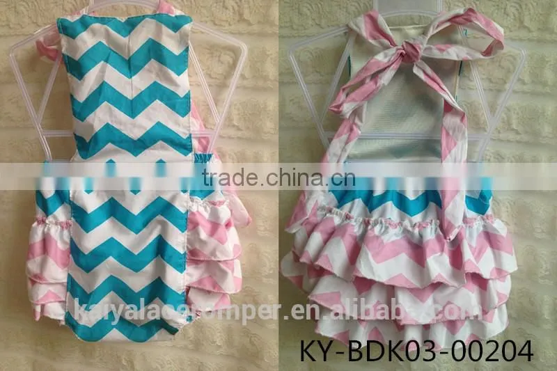 2016 High Quality Wholesale Summer Fashionable Cotton Baby Rompers For Girls