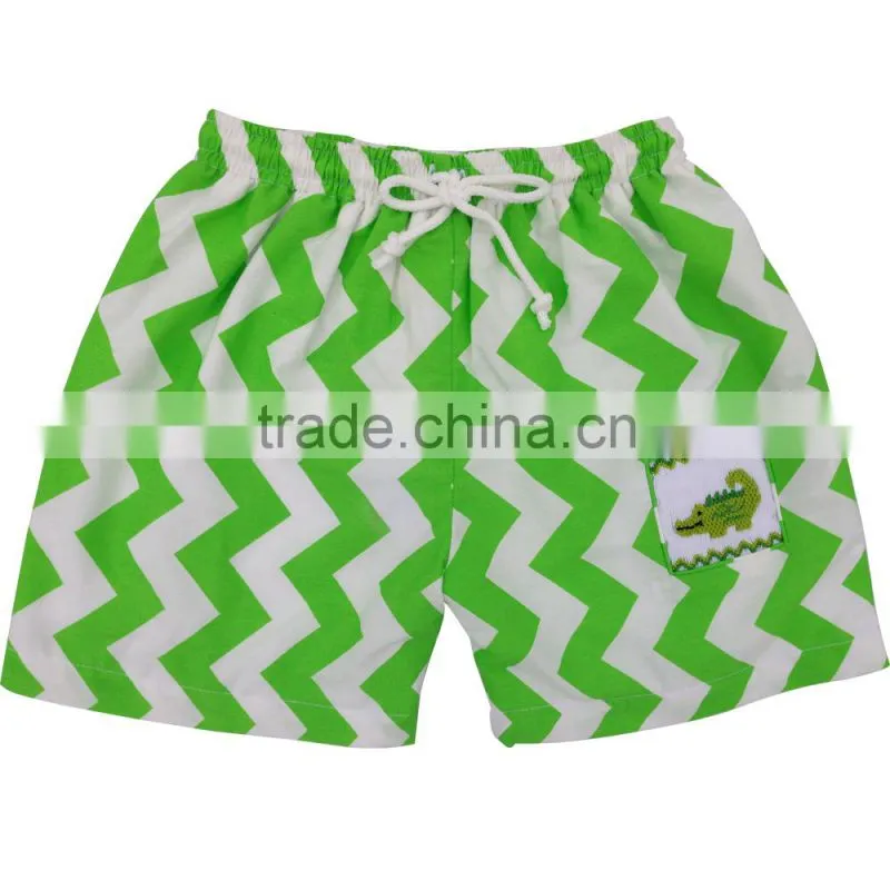 Nice crab applique boy swimwear