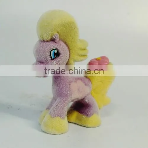 cheap horse little pony flocking toys