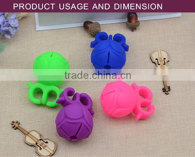 Custom acrylic rubber silicone wearable nail polish bottle holder