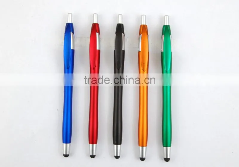 Click Style Contour Ballpoint Pen Blue Rubber Grip 2015 New