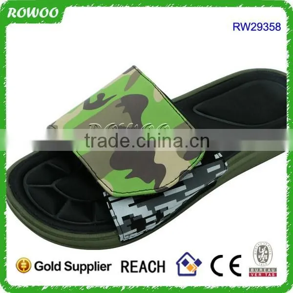 Wholesale Spa Pu Slippers Men Indoor Eva Sandal Memory Foam Home Slippers
