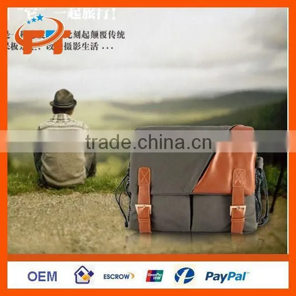 Canvas Shoulder Messenger Travel DSLR Camera bag for Canon