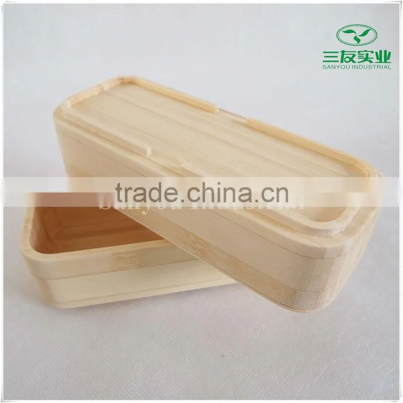 Natural Bamboo Lunch Box with Lid