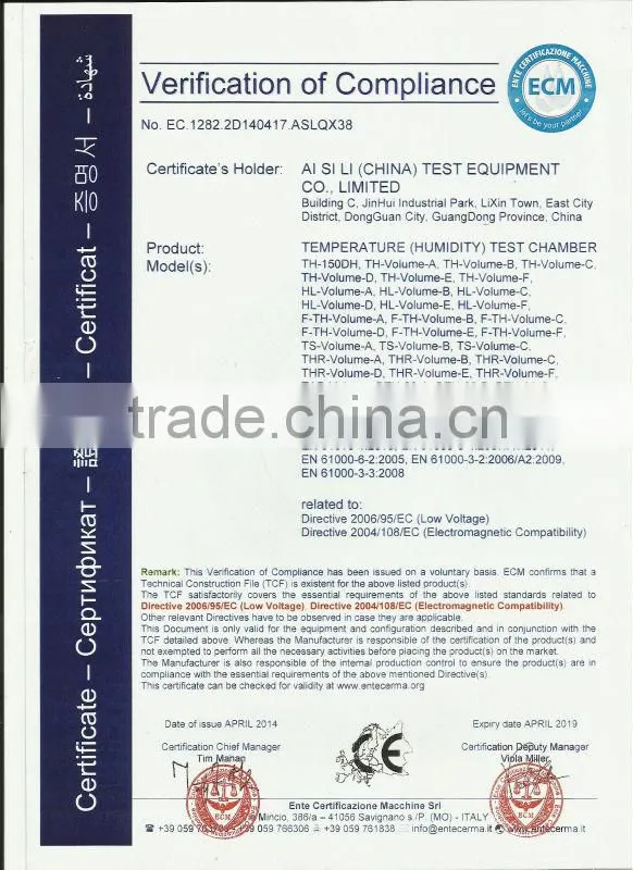 Cyclone Dust Test Chamber