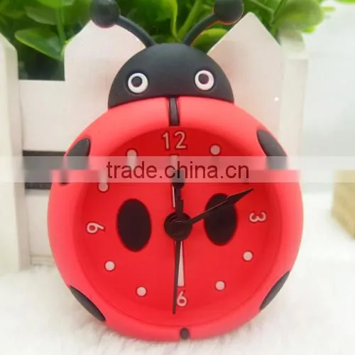 personalizable Silicon cute mini table alarm clocks gift with gift box