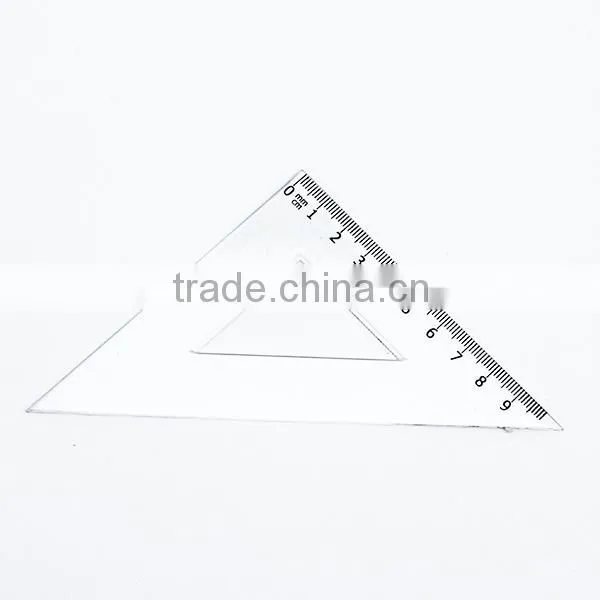 Factory Sale 20cm Geometric Triangle Protractor Plastic Ruler Set In Stock