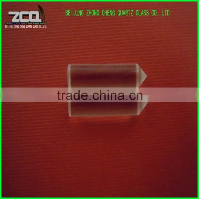 Polishing Clear Quartz Glass Rod With Cone-Shape In The Ending