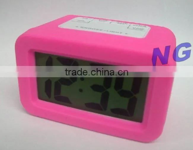 smartlight LCD clock with snooze alarm and calendar