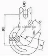 CLEVIS SLING HOOKS WITH LATCHES
