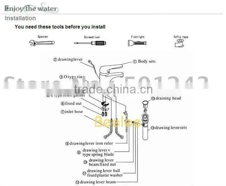 Luxury 3 Pcs Set Bathtub Golden Mixer Tap Q30253G