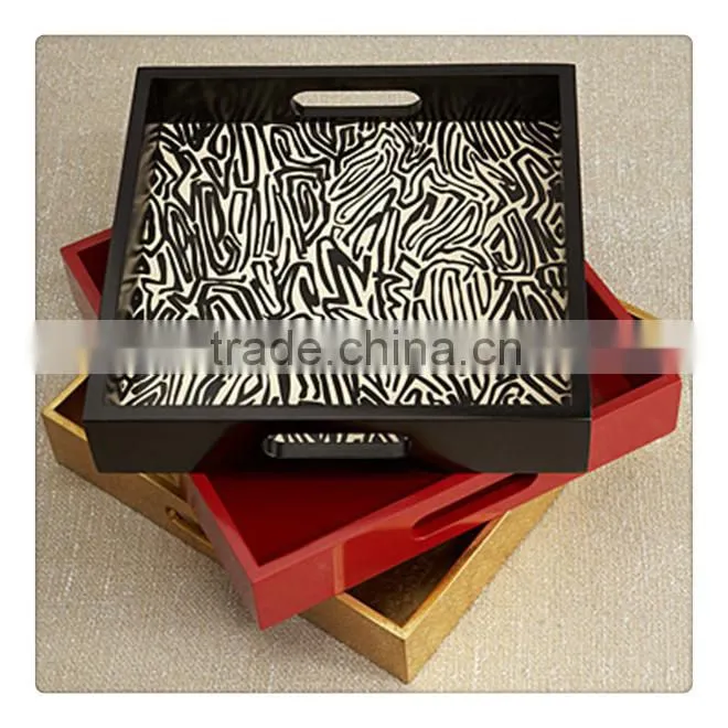 Plastic Rectangle Lacquer Tray
