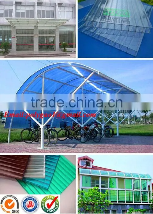 Polycarbonate hollow sheet for the garden greenhouses