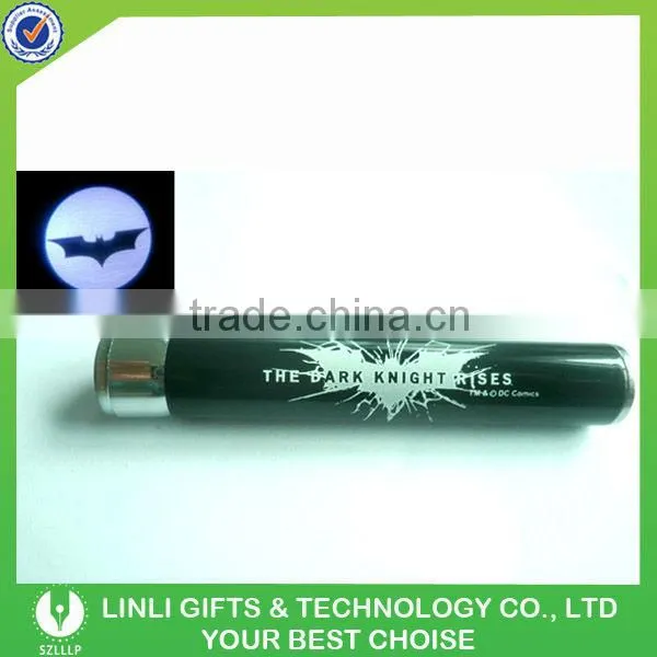 Brand Name Logo Led Light Keyring Projector Torch