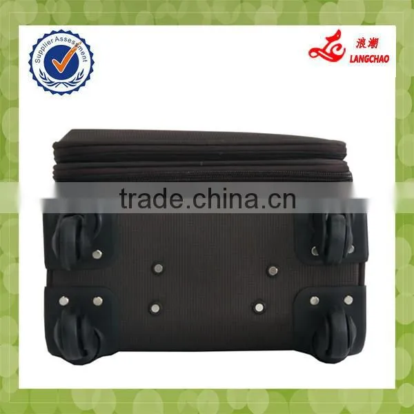 Dark Brown Four Wheels Passed ISO9001 Certificate Business Trolley Bag