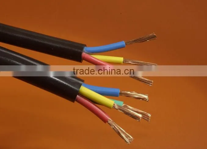 450/750v soft copper wire rubber insulated rubber sheath flexible cable for communication